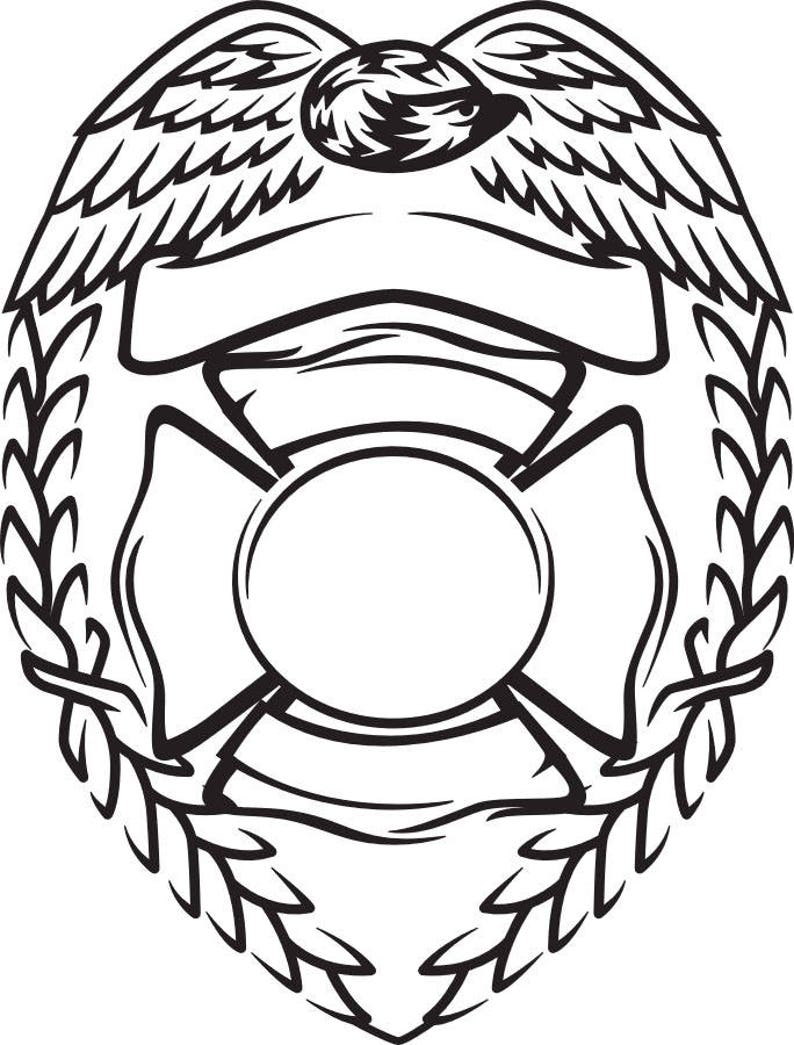 Fireman Badge Template