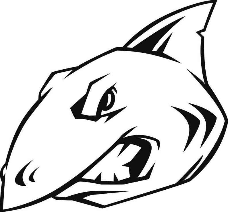 Free Free 132 Shark Head Svg SVG PNG EPS DXF File