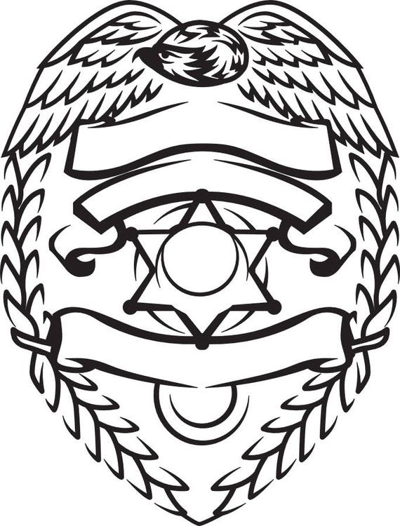 Polizei Shield Svg Etsy