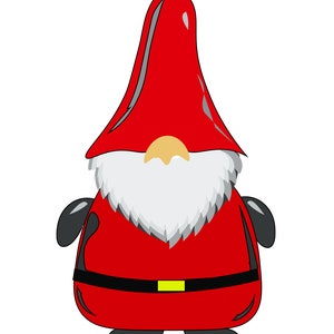 Gnom Św. Mikołaj PNG