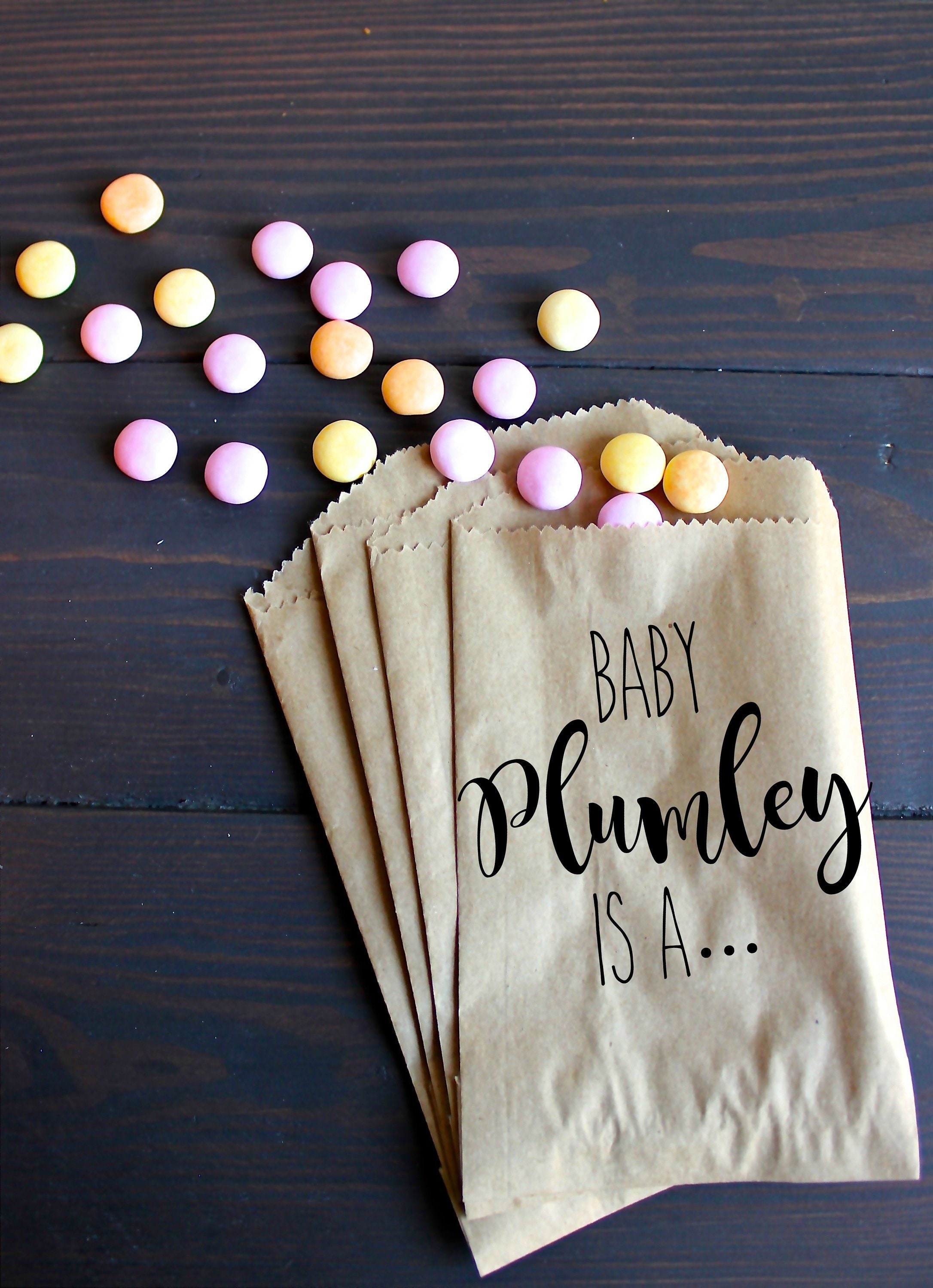 Gender reveal party favors Personalized Favor Bags Gender Etsy