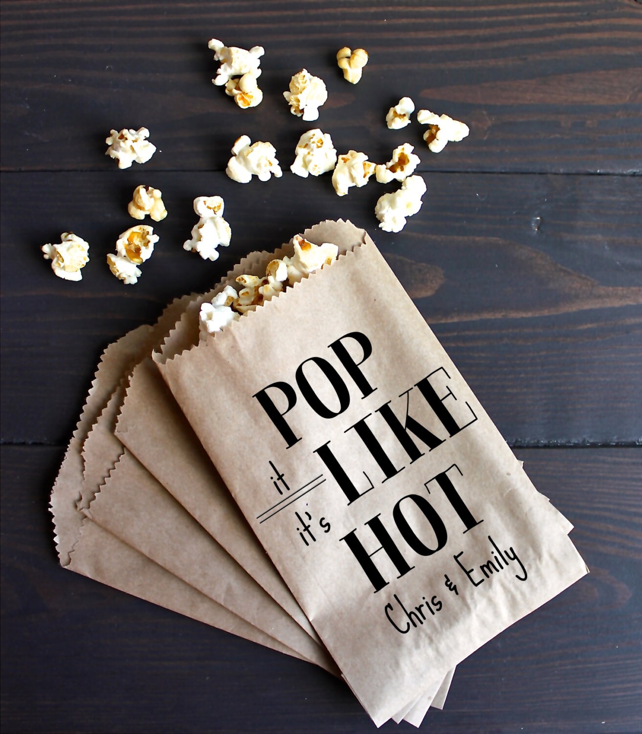 Wedding Favor Bags Personalized Popcorn Bags Pop it like Etsy
