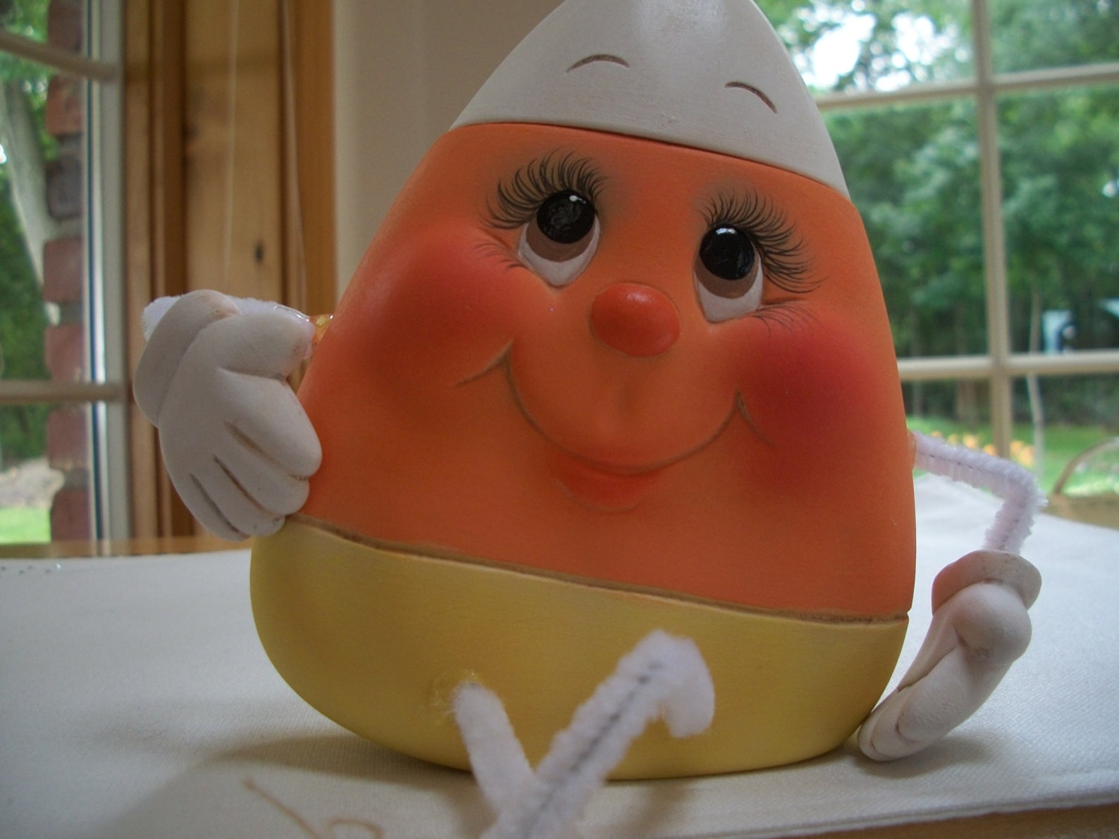 Halloween Ceramic Candy Corn Noggin Etsy