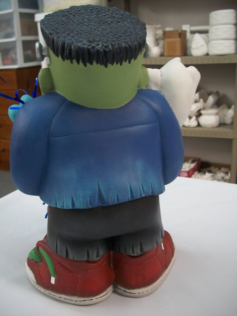 Ceramic Frankenstein,ghost,pumpkin, monsters Halloween decoration image 5