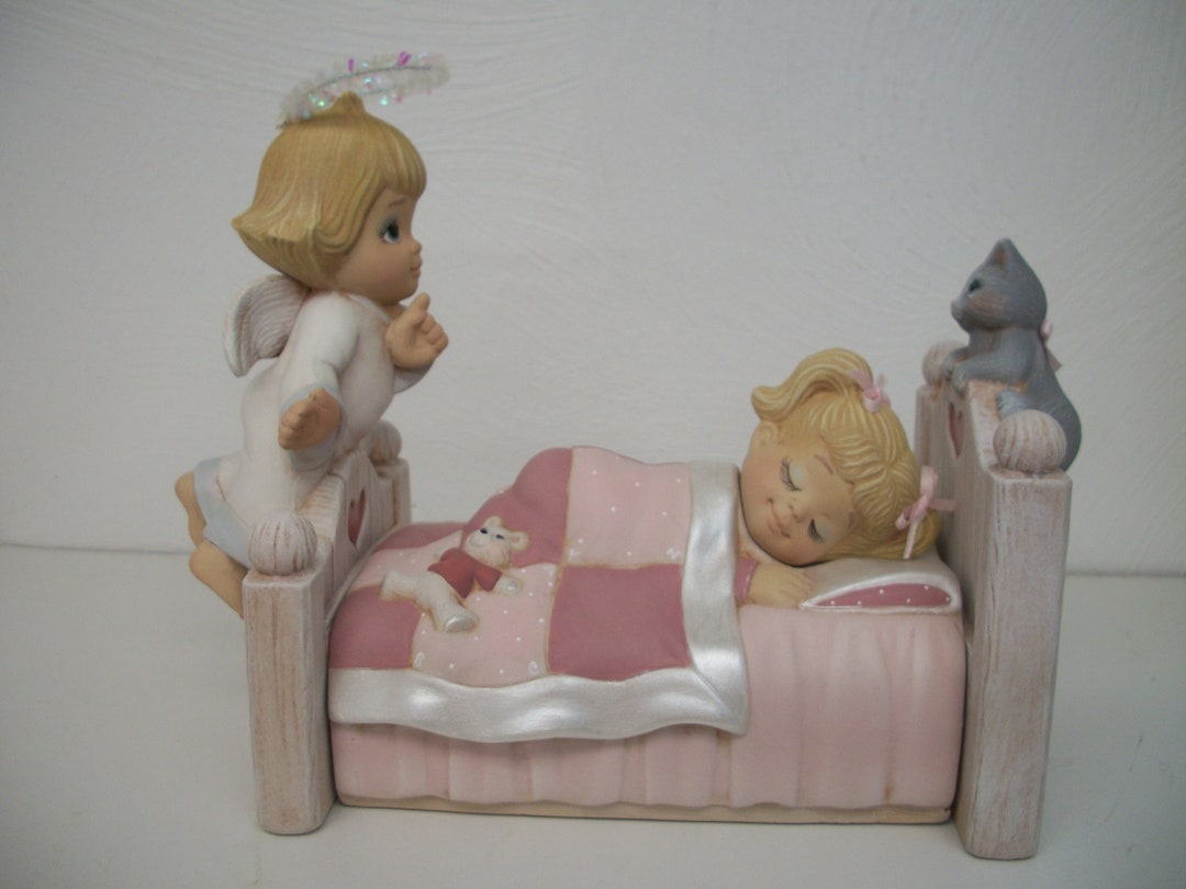 Guardian Angel Music Box Figurine - 5.3 Inch Hand Painted Musical Gift For Special Occasions