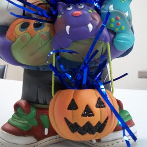 Ceramic Frankenstein,ghost,pumpkin, monsters Halloween decoration image 7