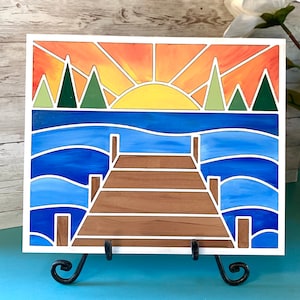 Paint Your Own, Lake Life Paint Kit, DIY, Paint Party, Girls Night, Kids Craft, Birthday Party, Virtual Paint Party, Cottage, Cabin