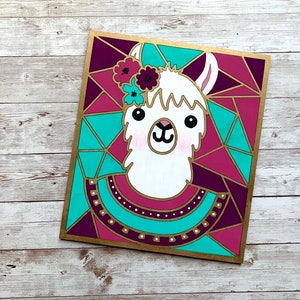 Paint Your Own, Llama Paint Kit, DIY, Paint Party, Girls Night, Animal, DIY Craft, Cute