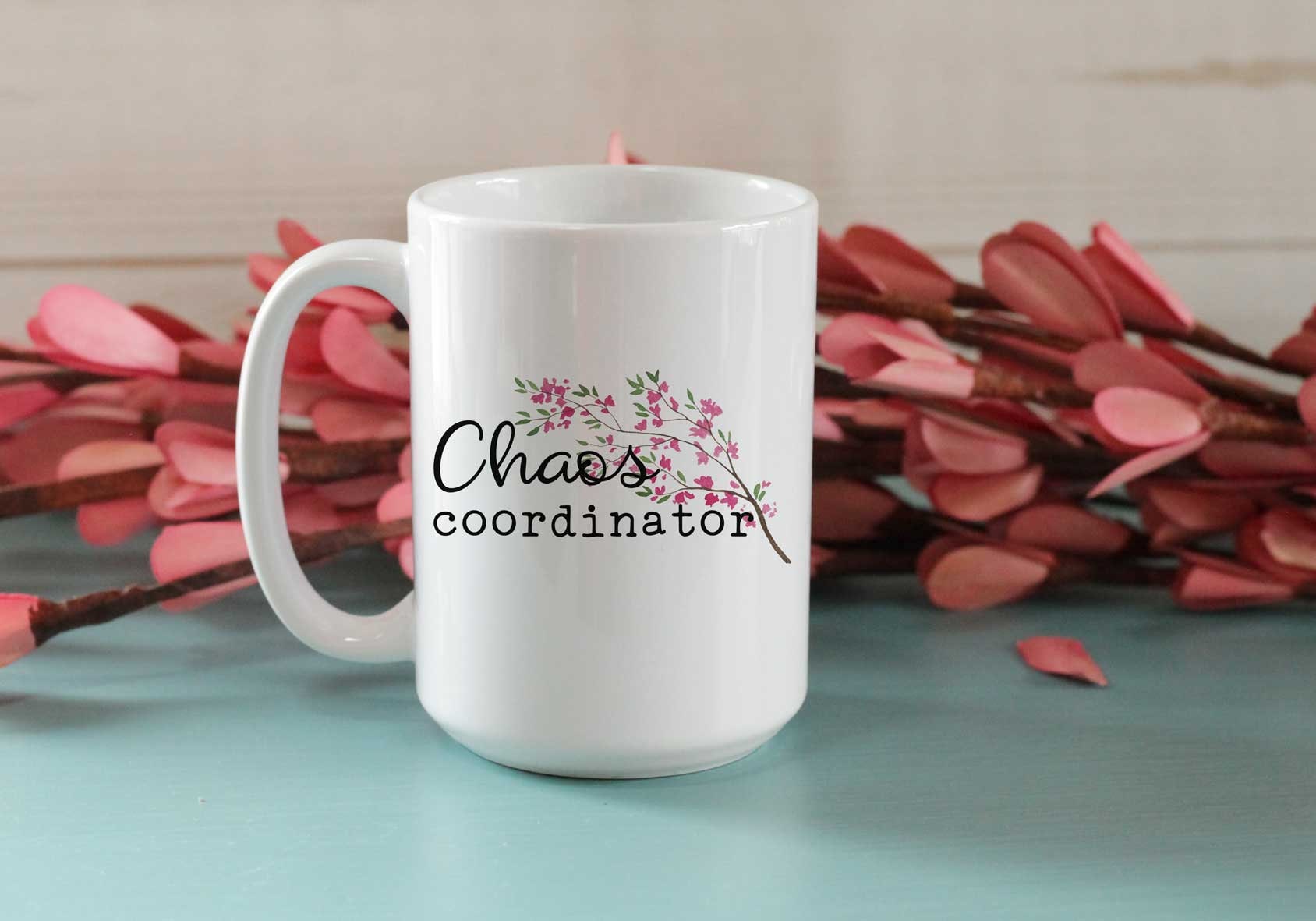 Mom Life Mug Birthday Anniversary Mother’s Day Chaos Coordinator Cute Coffee Cup
