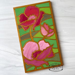 Geburtsmonat Blumen DIY Kit, Holzfarben Kit, Paint Party, Mädels Nacht, Bastelnacht, Muttertag, Geburtstag, Familien Nacht, Kunst Projekt