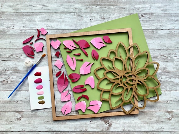 Paint Your Own, Floral DIY Paint Kit, Paint Party, Girls Night, Craft Night, DIY Home Decor, DIY Gift, Mother’s Day, Birthday, Family Night