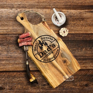 Father&#39;s Day, Grill, BBQ, Personalized Cutting Board, Charcuterie Board, Wedding Gift, Housewarming, Engraved Cutting Board, Custom