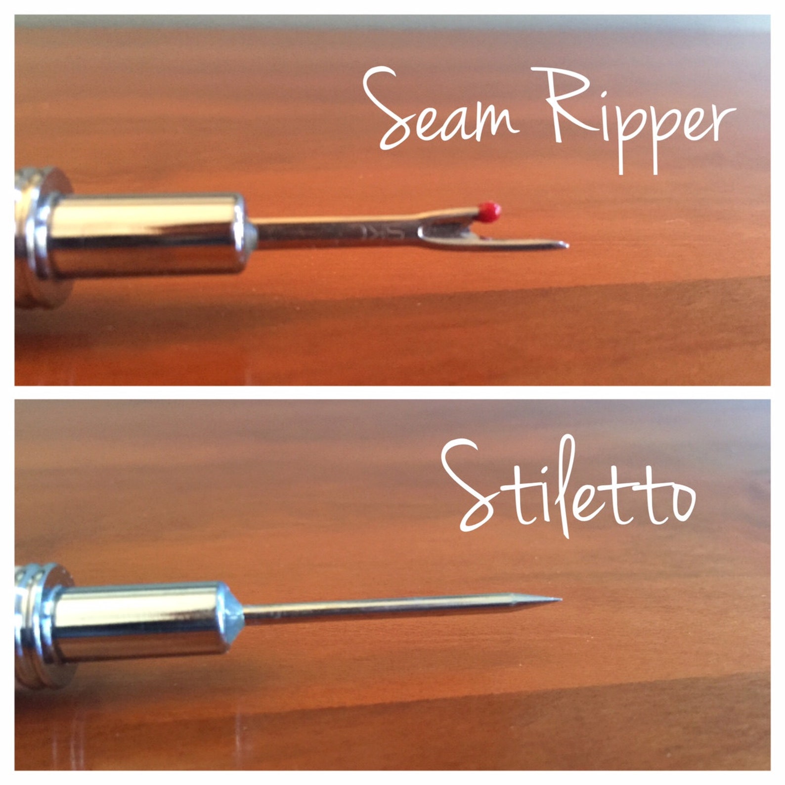 Seam Ripper and Stiletto Combo Tool Quilter Gift Sewing Etsy