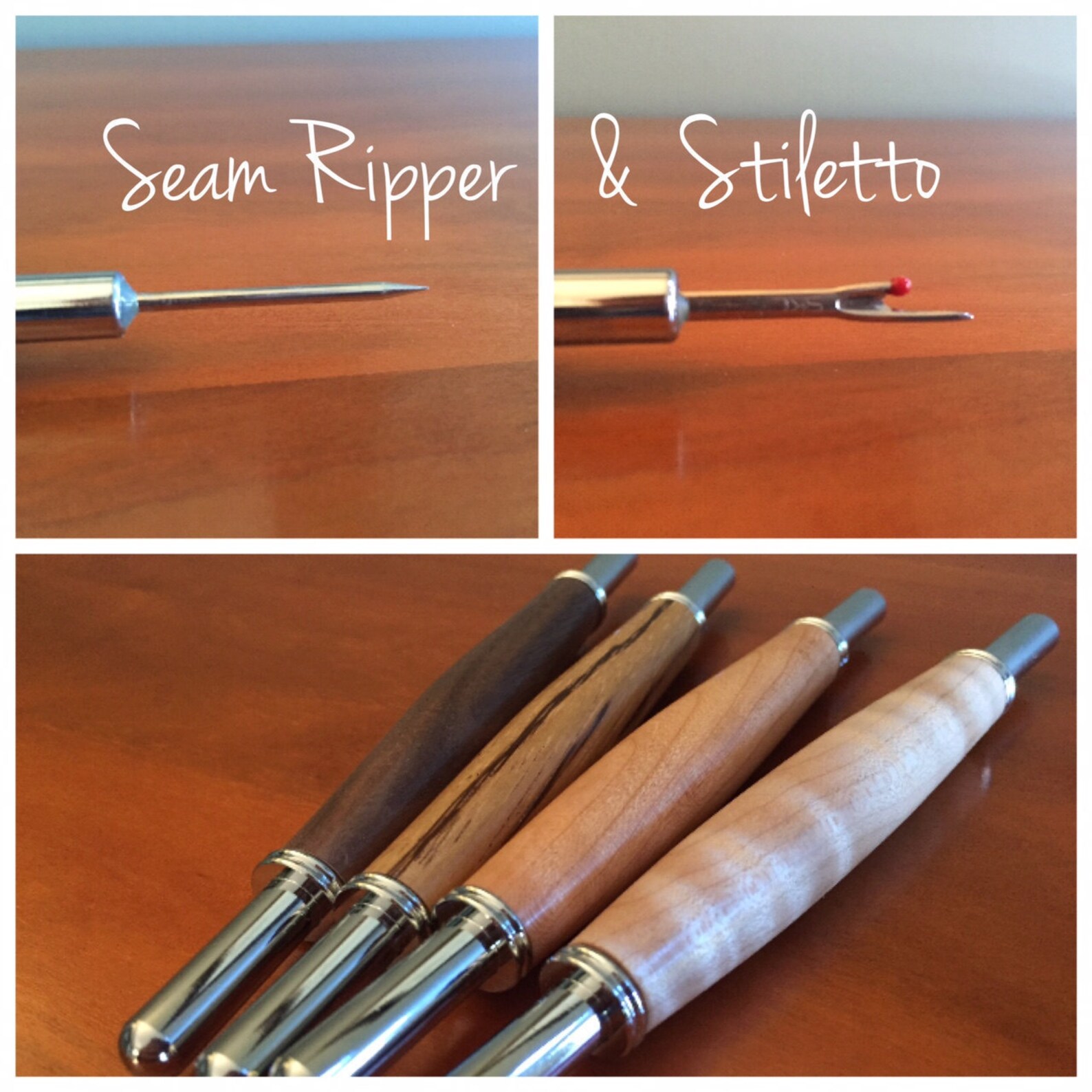 Seam Ripper and Stiletto Combo Tool Quilter Gift Sewing Etsy