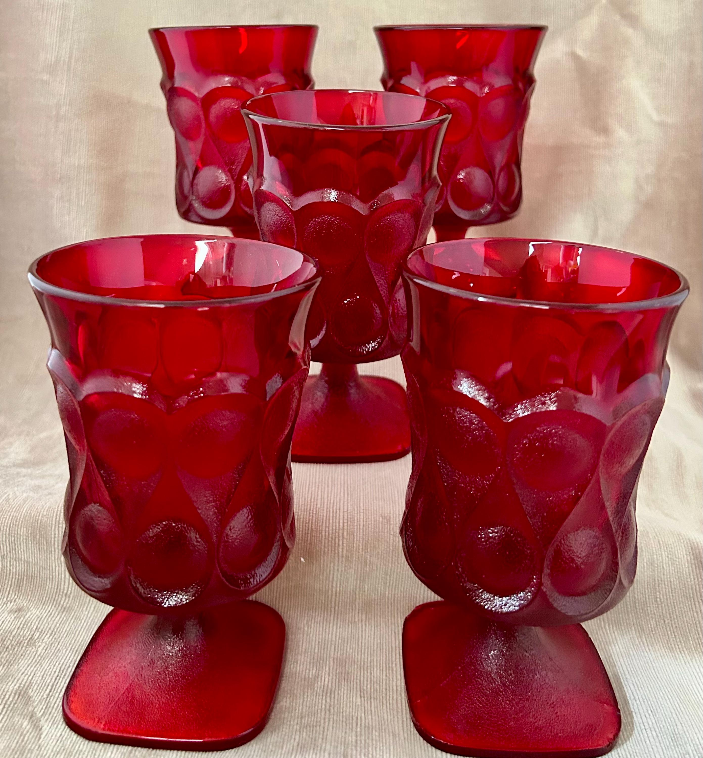 Noritake Red Glasses - Etsy