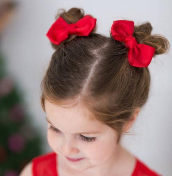 Love knot bows set of 8 Little Girls Hair Clips Hair Etsy