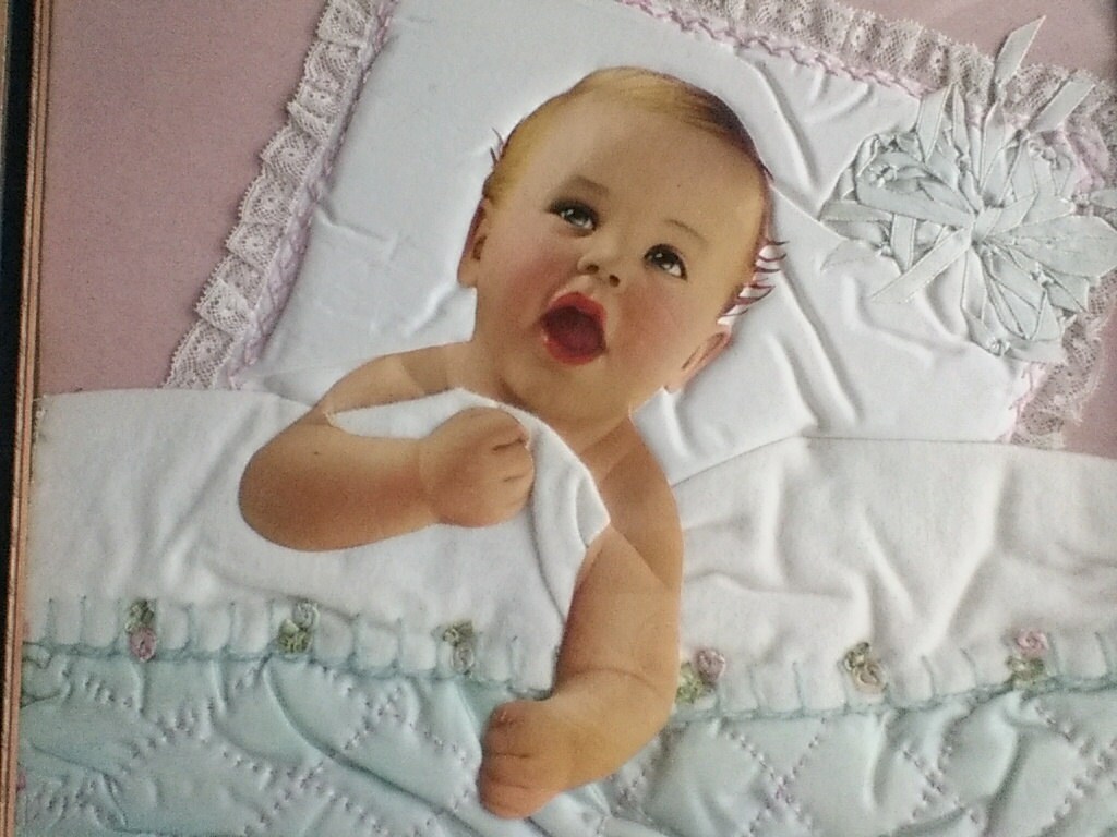 Vintage Baby Nursery Wall Art Collage Paper Baby Photo Lying Etsy