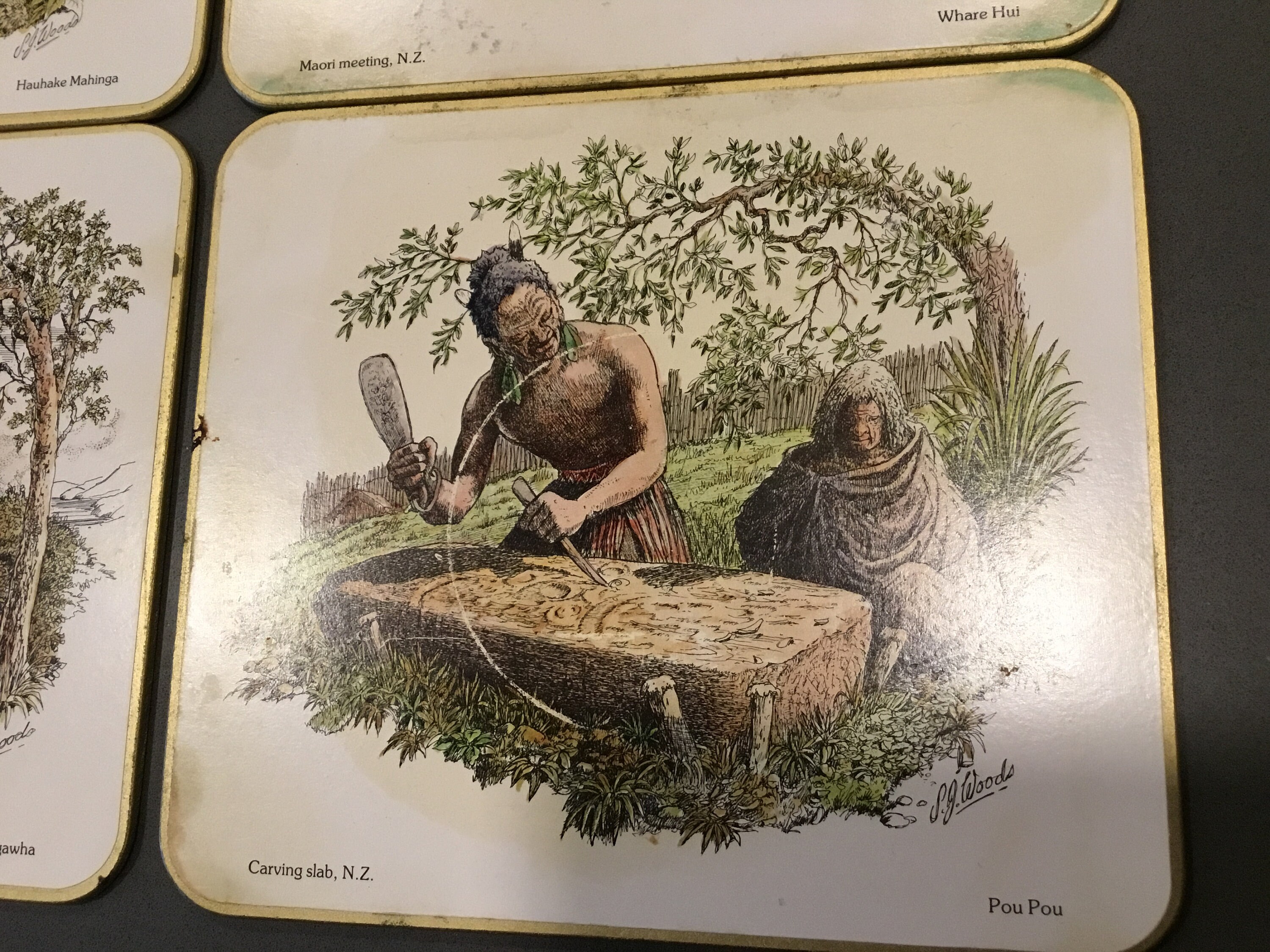 Vintage placemats or trivets by JASON Placemats of Etsy