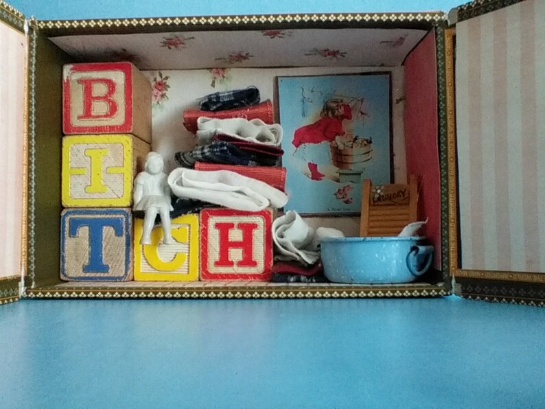 let em/' know how you feel about it! and makes you a nag!!! Laundry- the Dirty Deed mixed media laundry room art its a drag