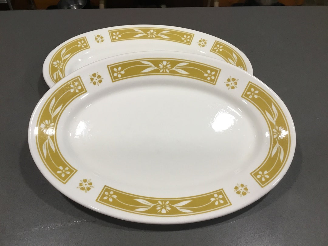 STERLING Vitrified China Platters restaurant Ware Meat/entree Oval