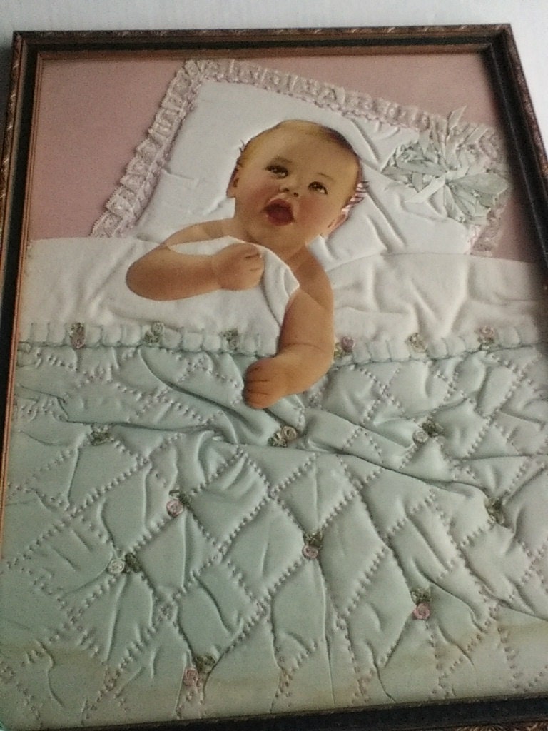 Vintage Baby Nursery Wall Art Collage Paper Baby Photo Lying Etsy