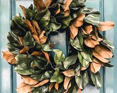 Spring Easter Magnolia Wreath, Faux Magnolia Wreath 22 inches, Christmas Magnolia Wreath, Christmas natural wreath, Winter Wreath, Magnolia