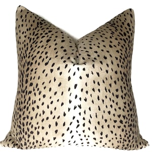 Antilope pillow cover, Animal print throw pillow, deer pillow, fawn accent pillow, square or lumbar