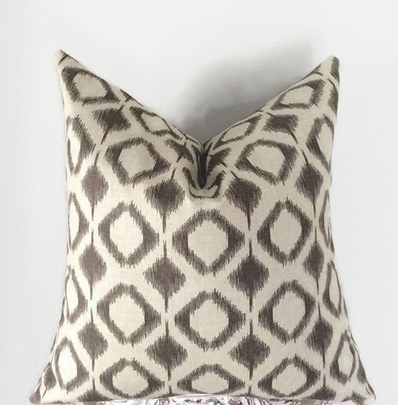 Gray Pillow Covers Decorative Pillows Geometric Throw Etsy