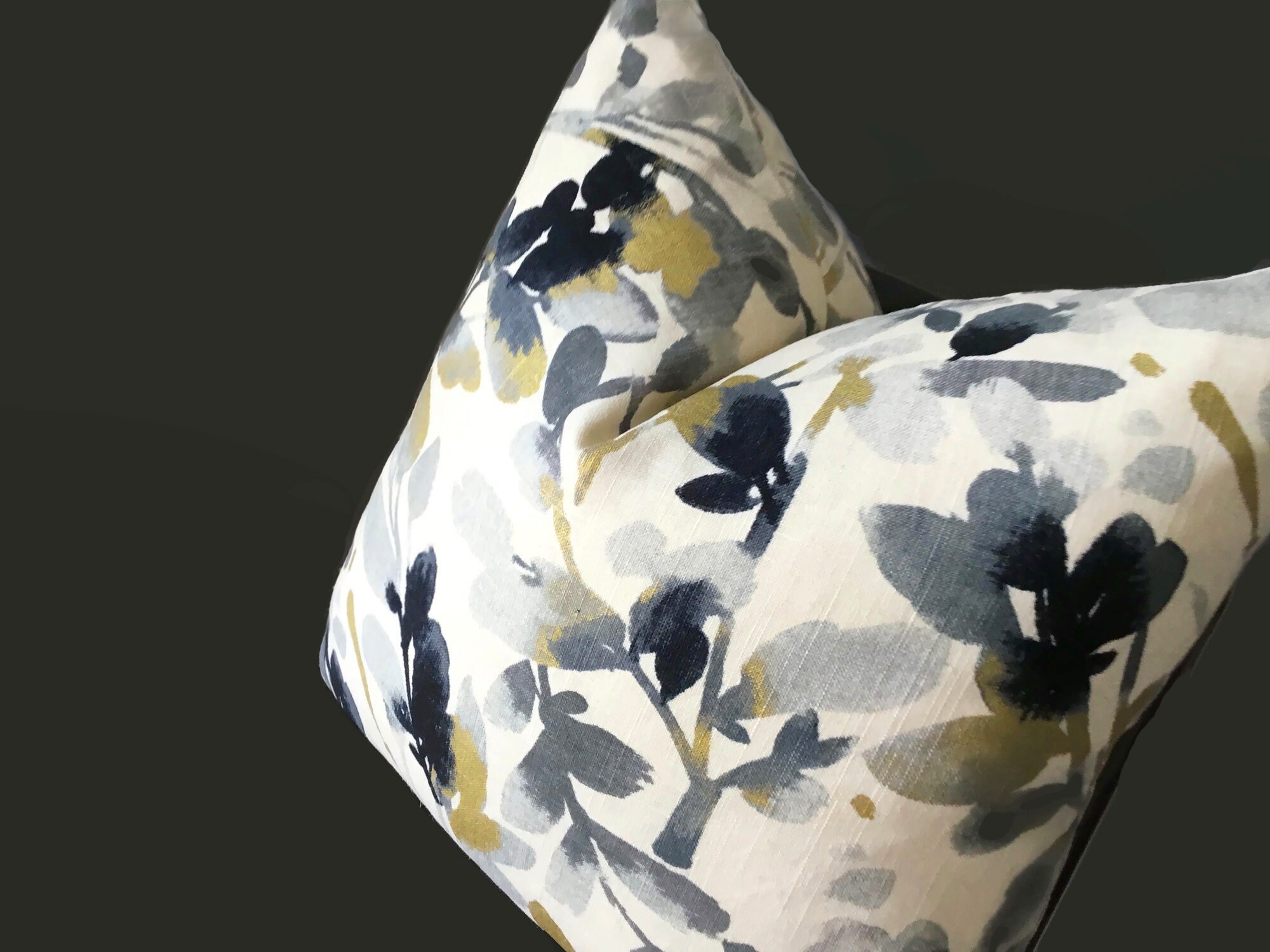 Black Grey Gold throw pillow cover Metallic Gold throw Etsy