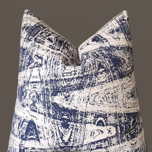 Blue White Throw pillow cover, Decorative Pillow Case, Home decor, 18x18, 20x20, 22x22 inches or Eurosize