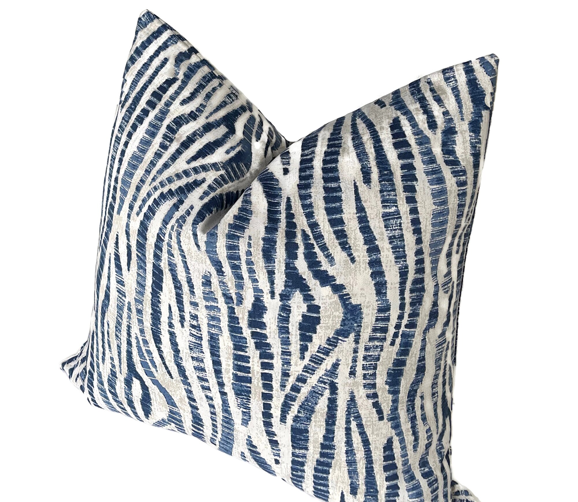 Blue Pillow Cover Decorative Pillow Case 18x18 20x20 22x22 Etsy