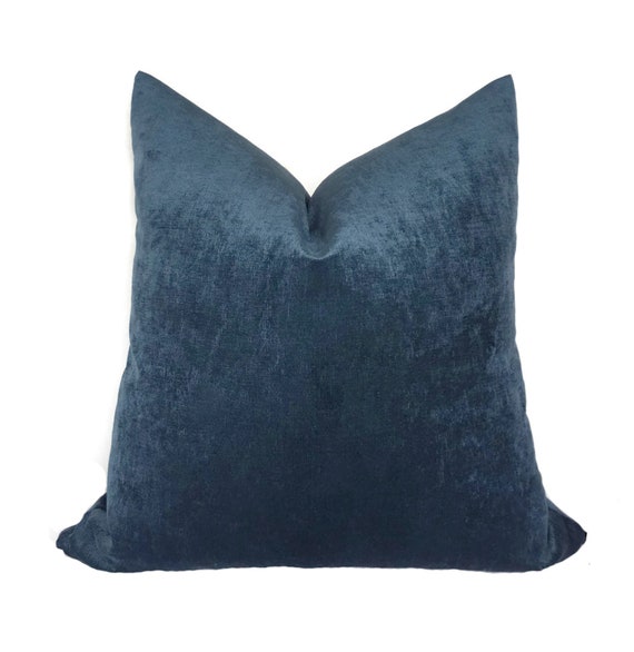slate blue pillows