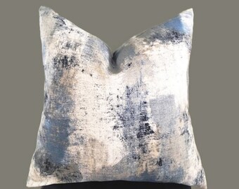 grey blue pillow