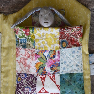 Textile Quiet Book, Busy Book Quilted Dollhouse image 6