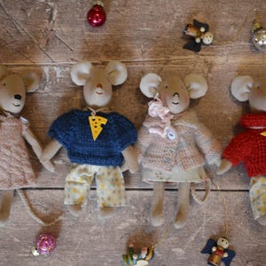 Handmade Textile Mice