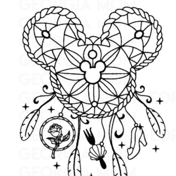 Mickey Dreamcatcher Mashup SVG