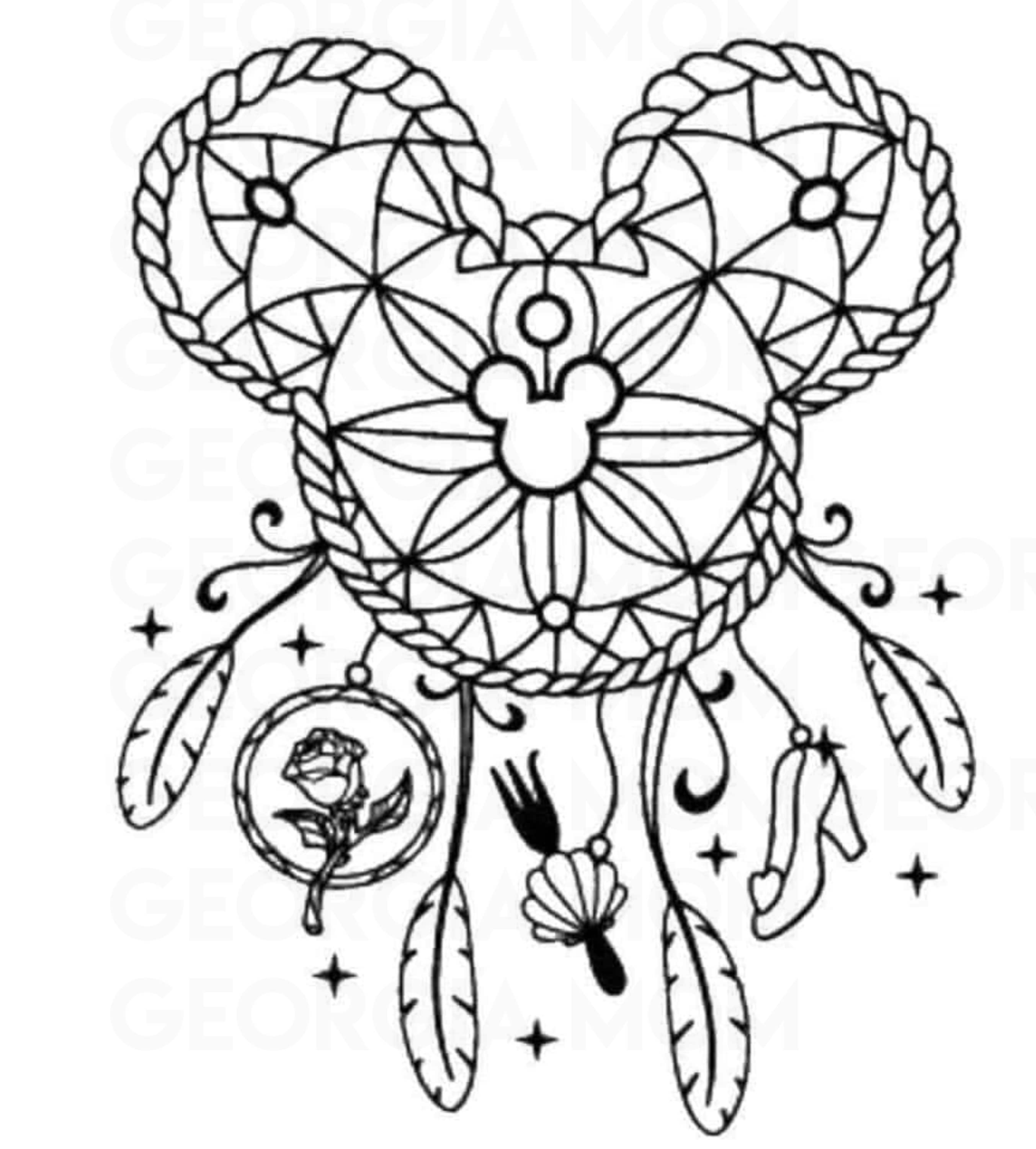 Free Free 192 Silhouette Disney Dream Catcher Svg SVG PNG EPS DXF File