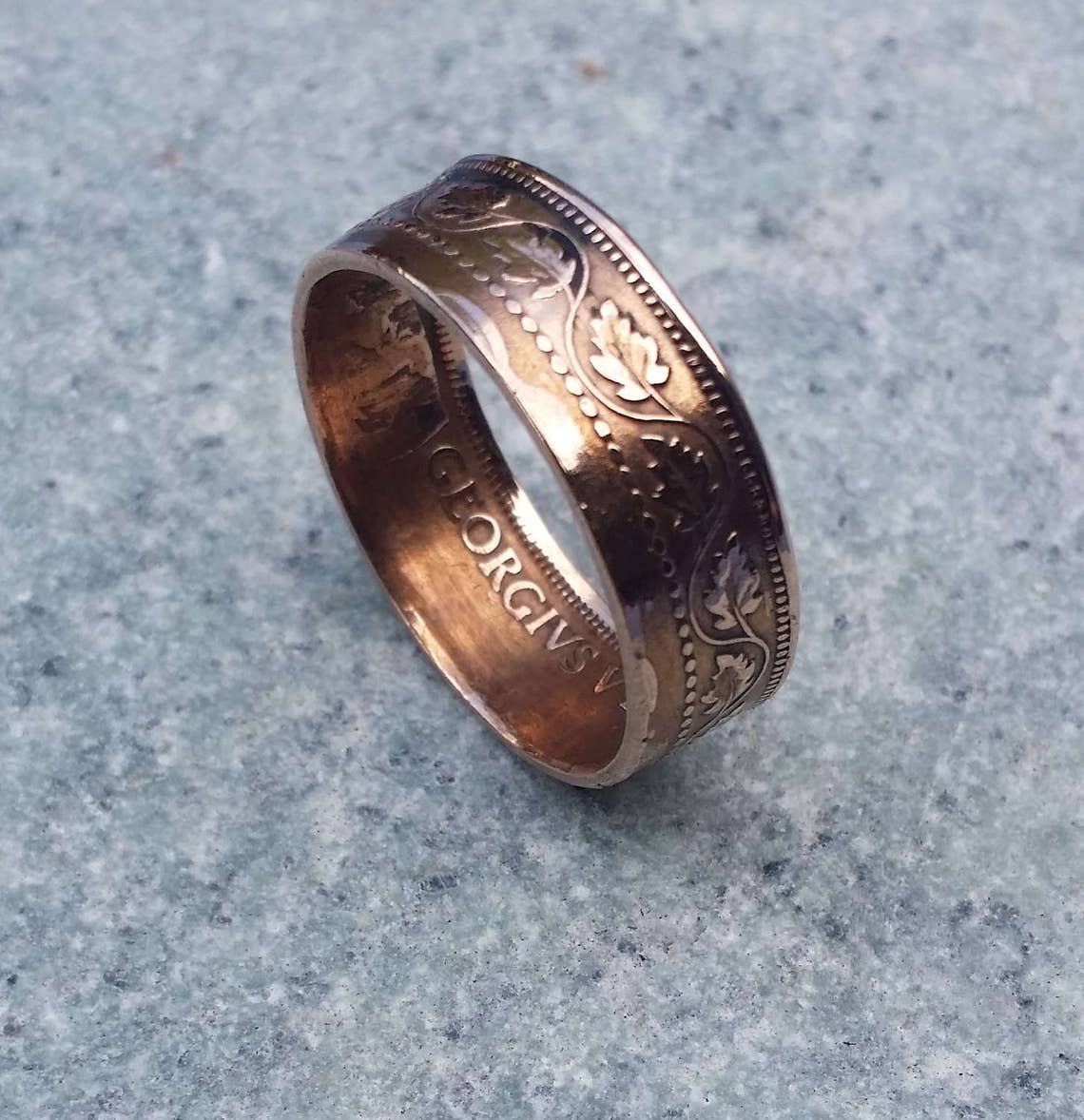 Handcrafted Canadian Large Cent Coin Ring - Etsy
