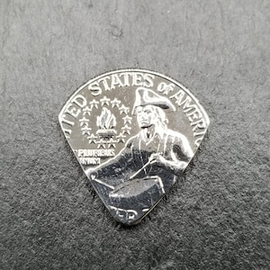 Handcrafted 1976 Bicentenial U.S. Quarter Jazz Guitar Pick
