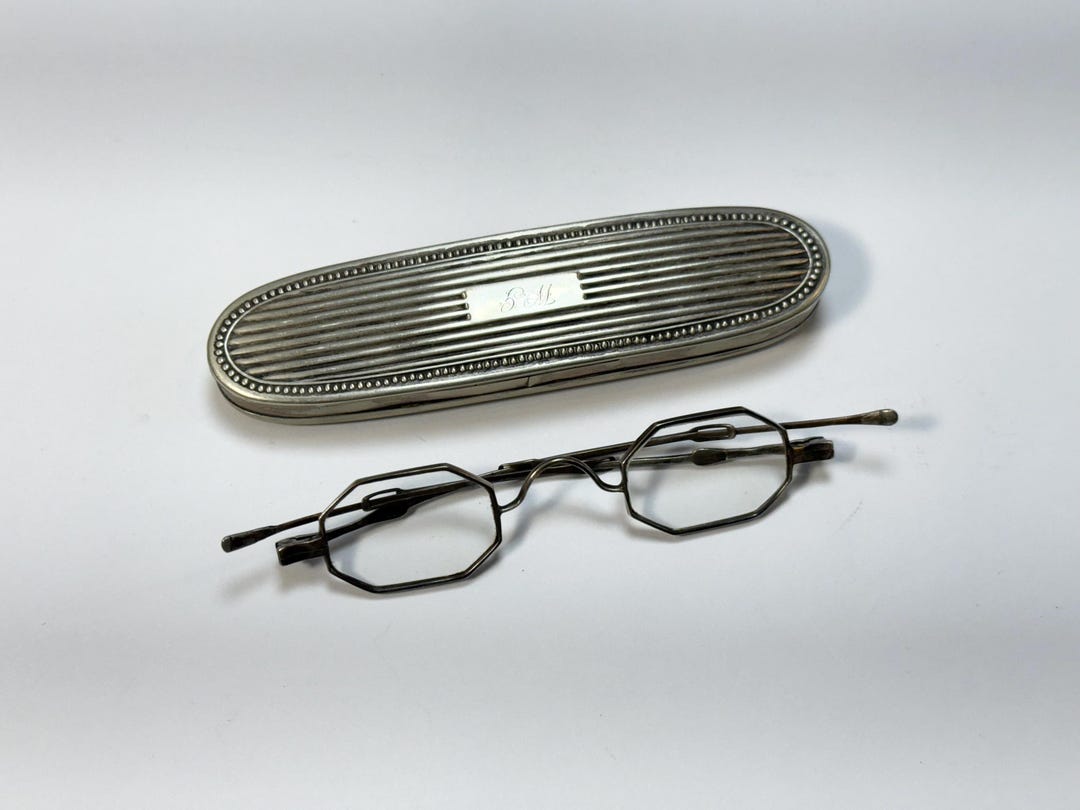Antique +1.50 Readers. Mid-18th Century Coin Silver Spectacles. Very ...