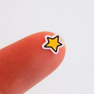 132 Teeny Tiny Star Stickers - Little Yellow Star Stickers, Reminder Stickers, Planner Stickers, Calendar Stickers - DoodleKitPrints