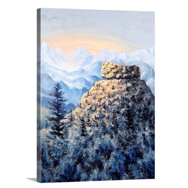 Castle Rock Painting - Etsy
