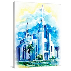 Rom Tempel Print. Aquarell Fine Art Print eines originalen Roma Italien Tempelbildes. Archivpapier oder Leinwandverpackung
