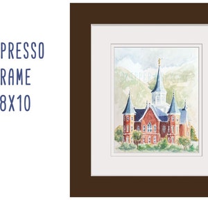 Provo City Center Temple print of original watercolor painting. Archival fine art paper or Canvas gallery wrap image 5