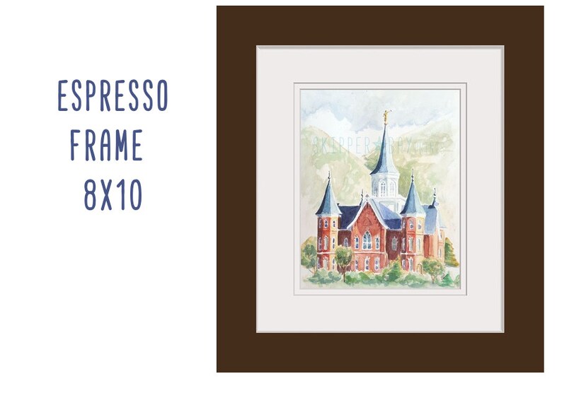 Provo City Center Temple print of original watercolor painting. Archival fine art paper or Canvas gallery wrap image 5