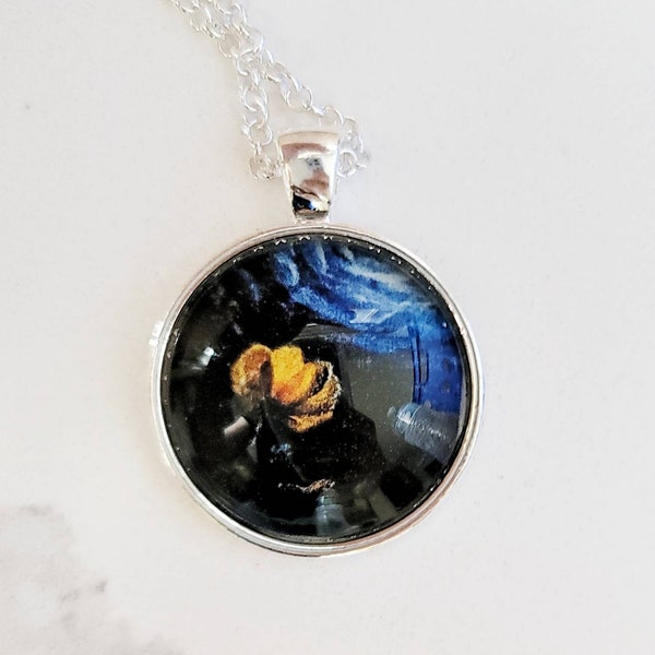 Operation Underground Railroad Orange Flower "Rescue Me" pendant necklace. Proceeds benefit OurRescue.org