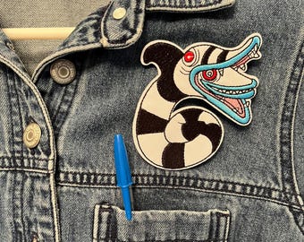 Beetlejuice Sandworm Horror Patch -  Iron on