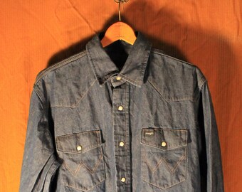 Wrangler Denim Shirt - Etsy