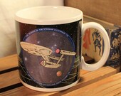 Vintage Star Trek Starship Enterprise Mug 1991 Paramount Hamilton