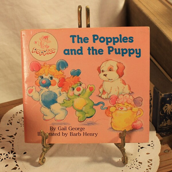 Vintage The Popples and the Puppy Children's Small Soft Cover Storybook 1986 Random House